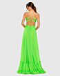 Mac Duggal 68477 Cutout Lace-Up Back Ruffle Hem Dress