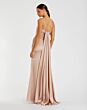 Mac Duggal 68837 Cutout Ruched Bodice Watteau Train Prom Dress