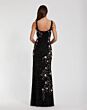 Mac Duggal 9340 Square Neck Beaded Floral Sleeveless Formal Dress