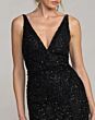 Mac Duggal 11120 V-Neck Embellished Black Dress