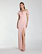 Mac Duggal 21235 High Slit Fitted Off The Shoulder Dress