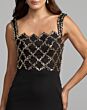 Mac Duggal 2416 Black Gold Sleeveless Fitted Dress