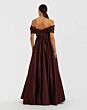 Mac Duggal 56188 Off-The-Shoulder Satin Knot Bodice Dress