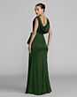 Mac Duggal 56230 Cowl Back Sleeveless Emerald Dress