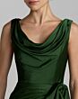 Mac Duggal 56230 Cowl Back Sleeveless Emerald Dress