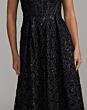 Mac Duggal 56286 Wide Strap A-Line Black Corset Dress