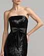 Mac Duggal 56288 Black Strapless Sequin Dress