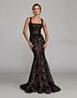 Mac Duggal 79472 Sleeveless Black Mermaid Lace Dress