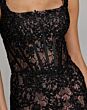 Mac Duggal 79472 Sleeveless Black Mermaid Lace Dress