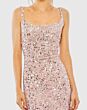 Mac Duggal 9910705P Pink Sleeveless Square Neckline Dress