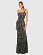 Mac Duggal 9910705P Pink Sleeveless Square Neckline Dress