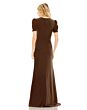 Ieena for Mac Duggal 2630 Front Cutouts Short Sleeve Dress