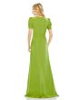 Ieena for Mac Duggal 2630 Front Cutouts Short Sleeve Dress