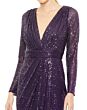 Ieena for Mac Duggal 26490 Ruched Waist High Slit Dress