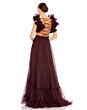 Mac Duggal 67911 Ruffle Strap Lace-Up Dress