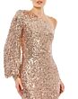 Ieena for Mac Duggal 26717 One Sleeve Sequin Dress