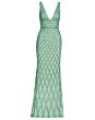 Mac Duggal 5669 Double Belt Plunging Neck Dress