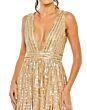 Mac Duggal 10982 Plunging Neck Sequin Dress
