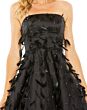 Mac Duggal 11634 Strapless Straight Neckline Feather Dress