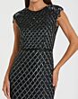 Mac Duggal 5776 Cap Sleeve Embellished Dress