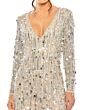 Mac Duggal 93850 Long Sleeve Paillettes Dress