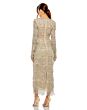 Mac Duggal 93861 Long Sleeve Fringe Dress