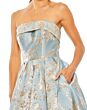 Mac Duggal 20726 A-Line Strapless Brocade Evening Dress