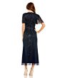 Mac Duggal 35116 Sheer Sleeve V-Neck Formal Dress