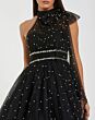 Mac Duggal 56205 Ruched Bodice Pearl-Beaded A-Line Dress
