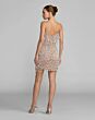 Mac Duggal 10121 Fitted Spaghetti Strap Pearl Beaded Dress