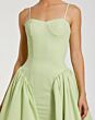 Mac Duggal 21124 Spaghetti Strap A-Line Fennel Crepe Dress