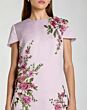 Mac Duggal 21338 Cap Sleeve High Neck Lilac Dress
