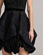 Mac Duggal 21416 Black Bubble Skirt Strapless Dress