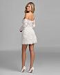 Mac Duggal 21541 Ivory Off The Shoulder Long Sleeve Dress