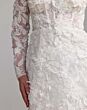 Mac Duggal 21541 Ivory Off The Shoulder Long Sleeve Dress