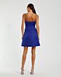 Mac Duggal 2287 Spaghetti Strap Satin Cobalt Dress