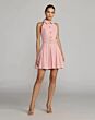 Mac Duggal 27766 Pleated Skirt Buckle Belt A-Line Dress