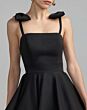 Mac Duggal 49034 Black A-Line with Pocket Dress