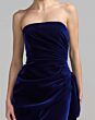 Mac Duggal 55081 Midnight Blue Tulip Skirt Strapless Dress