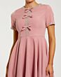 Mac Duggal 56243 Short Sleeve Jewel Neck Dusty Rose Dress