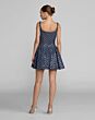 Mac Duggal 56299 Blue Square Neckline A-Line Dress