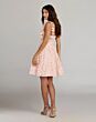 Mac Duggal 56390 Blossom Pink A-Line Illusion Corset Bodice Dress