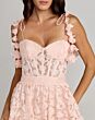 Mac Duggal 56390 Blossom Pink A-Line Illusion Corset Bodice Dress