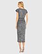 Mac Duggal 10766 Cap Sleeve Midi Dress