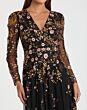 Mac Duggal 35103 Long Sleeve Embroidered Dress
