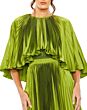 Mac Duggal 49638 Cape Sleeve Pleated Dress