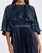 Mac Duggal 49638 Cape Sleeve Pleated Dress