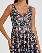 Mac Duggal 5527 Floral Beadwork V-Neck Dress
