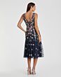 Mac Duggal 5527 Floral Beadwork V-Neck Dress