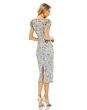 Mac Duggal 5722 Ruffle Sleeve Floral Beadwork Dress